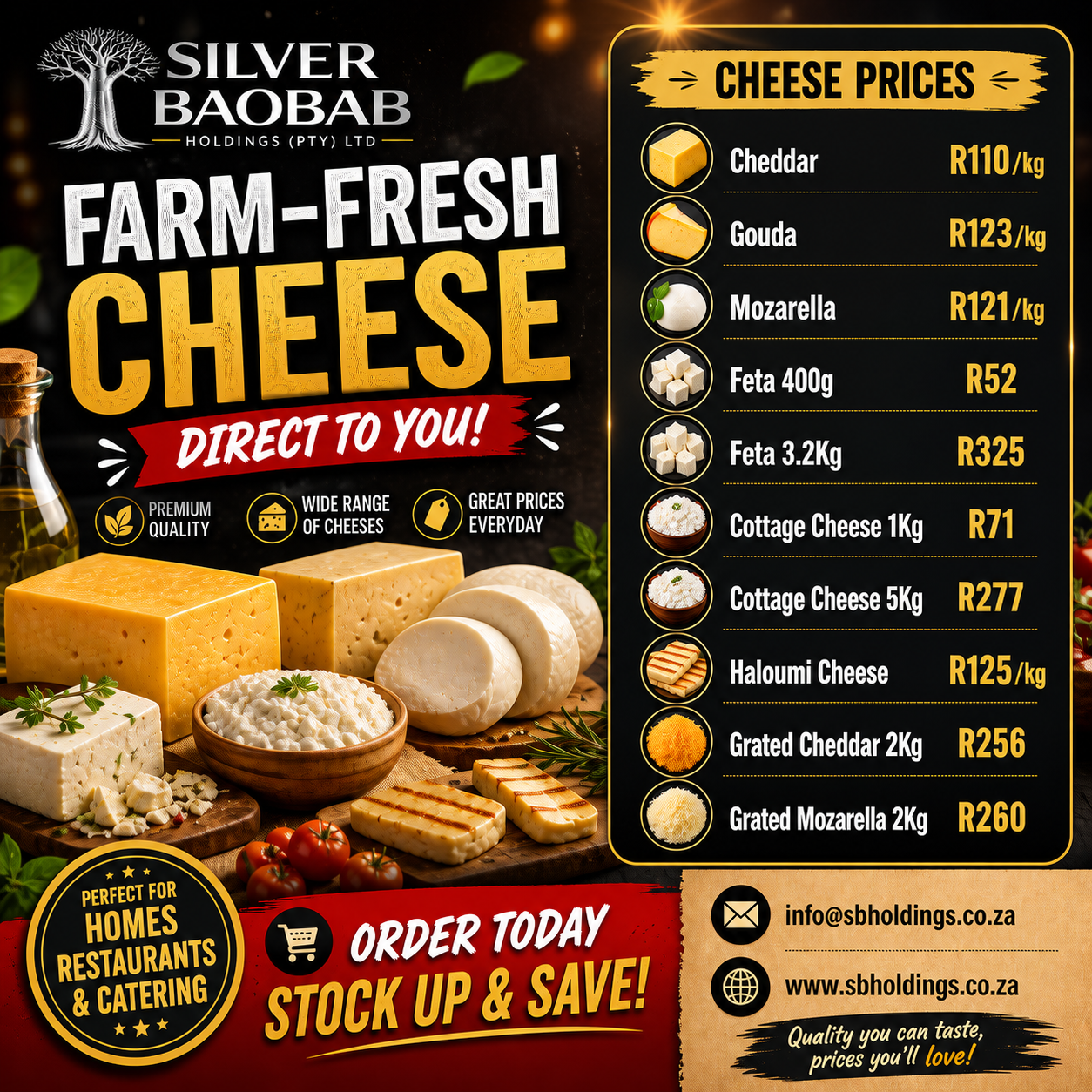 cheese price list